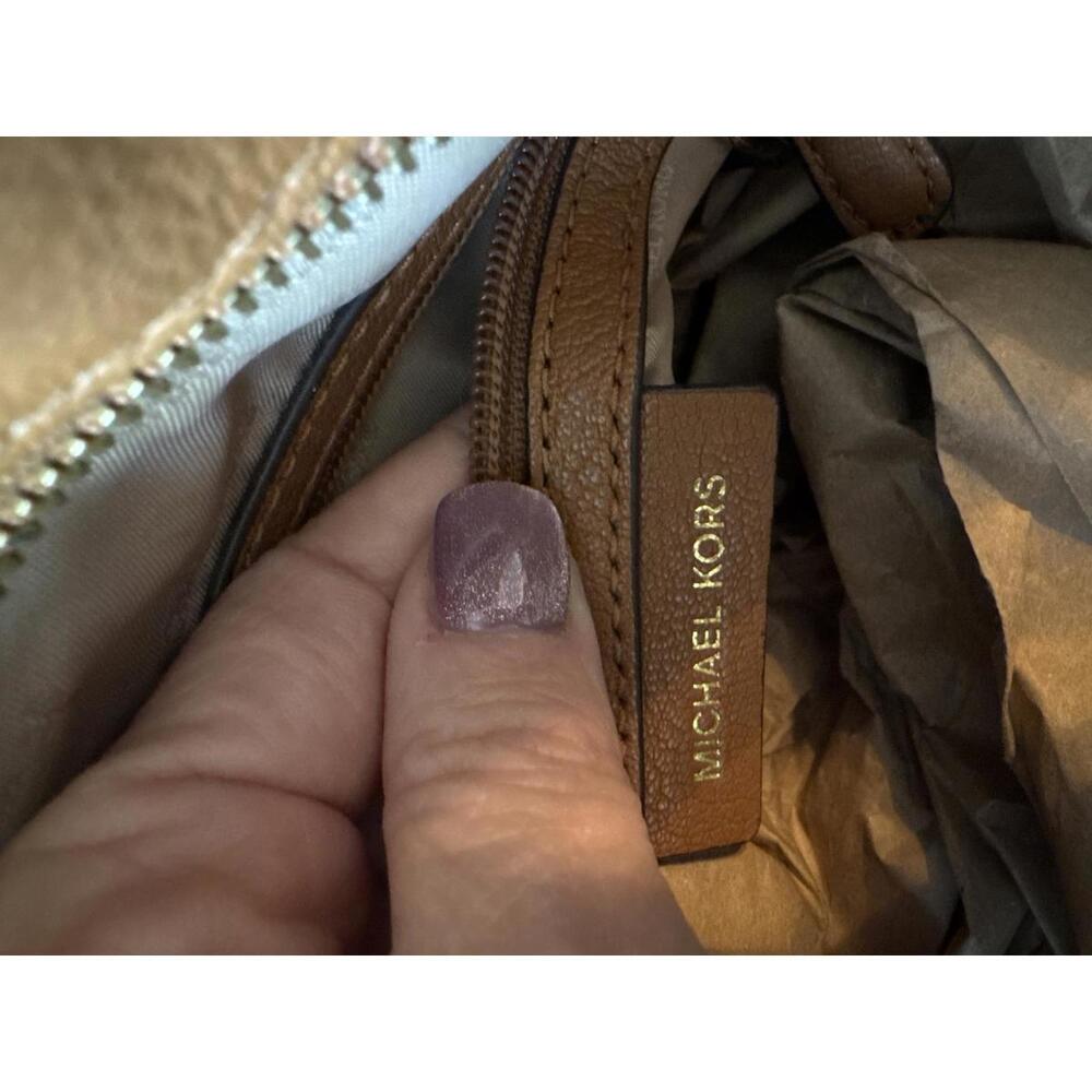 Michael Kors Brown Leather Satchel Handbag - Picture 8 of 8
